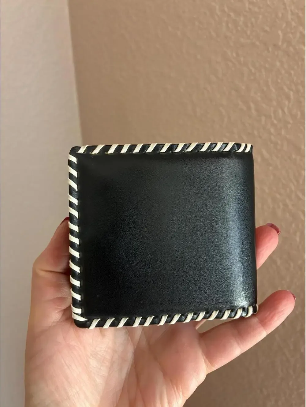 Vintage 1950s Horse Wallet - Western Cowboy Novelty Vinyl Whipstitch Billfold